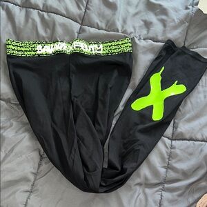 Savage X Fenty Black and Green Leggings